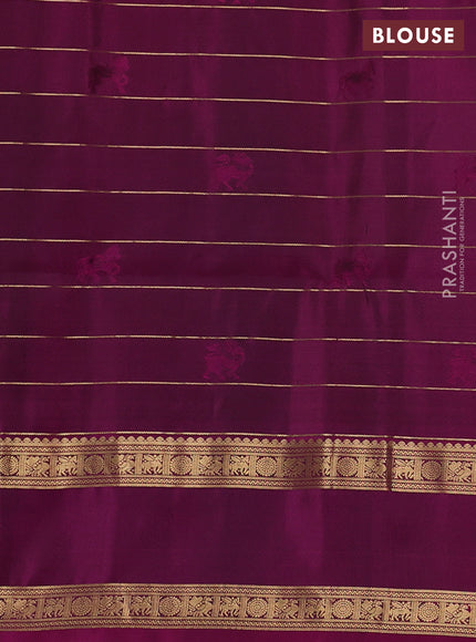 Pure soft silk saree light pink and dark magenta pink with allover zari checked & buttas and rettapet zari woven border
