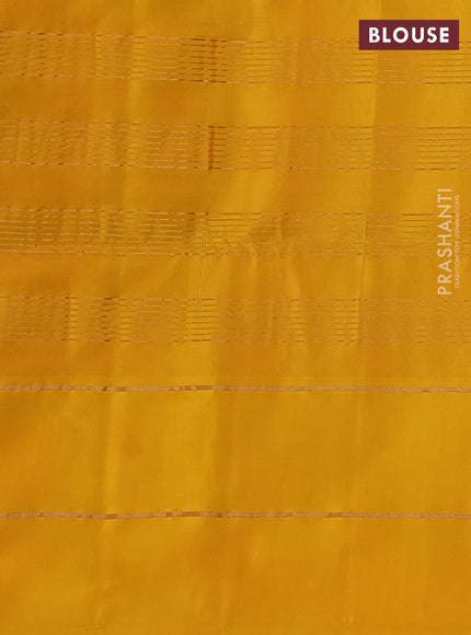 Pure soft silk saree deep wine and yellow with allover zari checked pattern and temple zari woven border