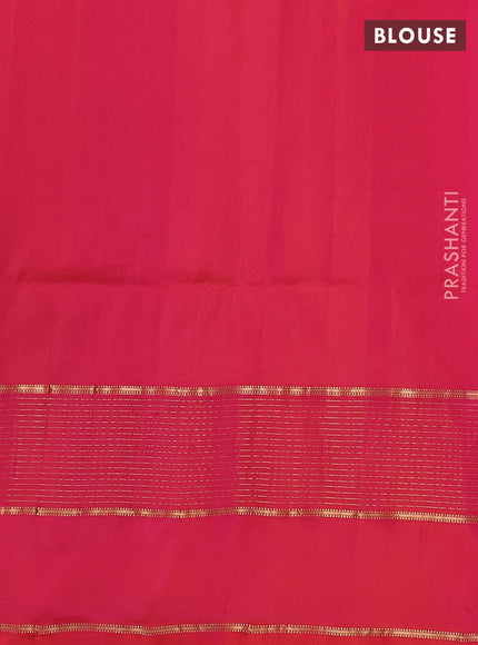 Pure soft silk saree wine shade and dual shade of pink with allover zari woven buttas and long zari woven butta border