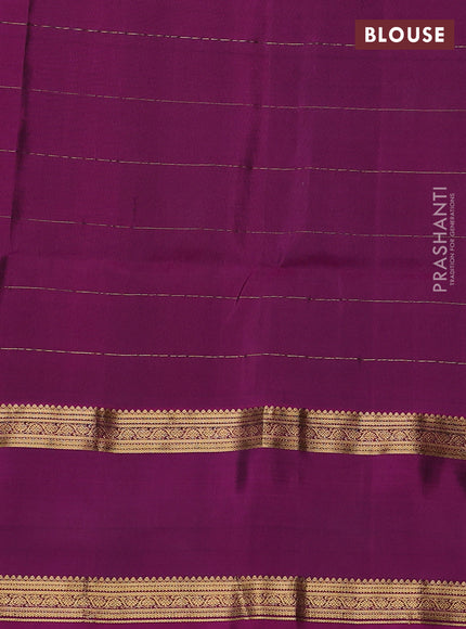 Pure soft silk saree light pink and dark magenta pink with allover zari checks & buttas and rettapet zari woven border