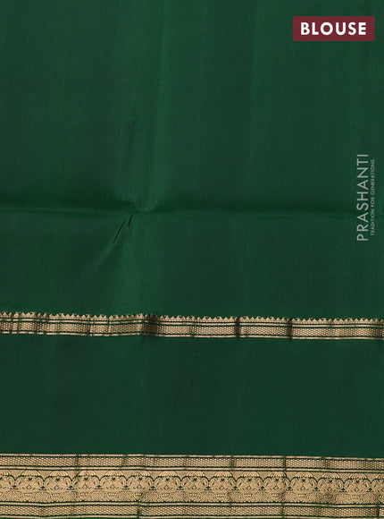 Pure soft silk saree pink and green with allover zari woven buttas and long zari woven checked butta border