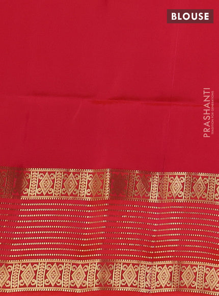Pure soft silk saree purple and dual shade of pinkish orange with allover zari woven buttas and zari woven border