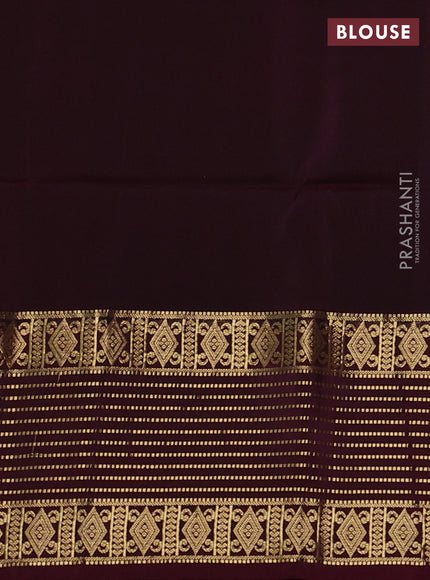Pure soft silk saree red shade and deep maroon with allover zari woven buttas and zari woven border