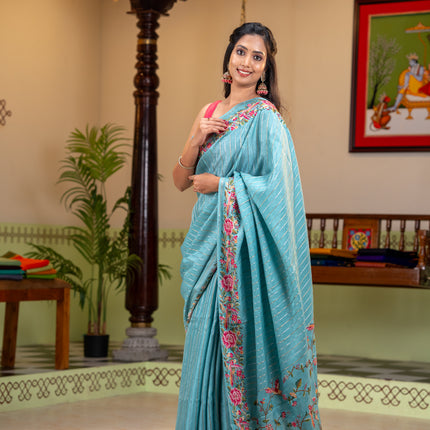 Collection image for: Semi Tussar With Embroidery work