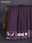 Semi Tussar With Embroidery work