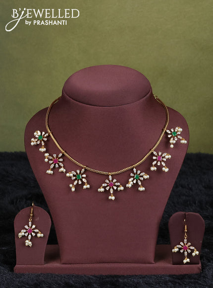 mustard yellow semi raw silk with matching neck piece