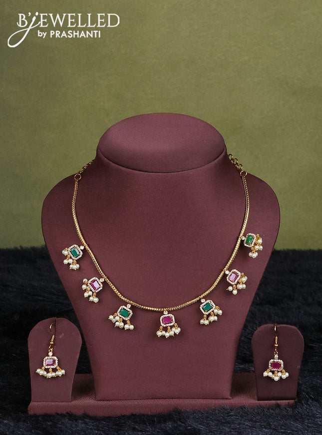 sandal semi raw silk with matching neck piece