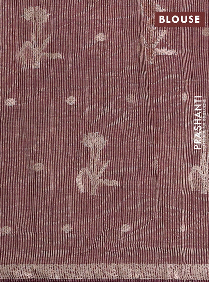 wine semi raw silk with matching neck piece