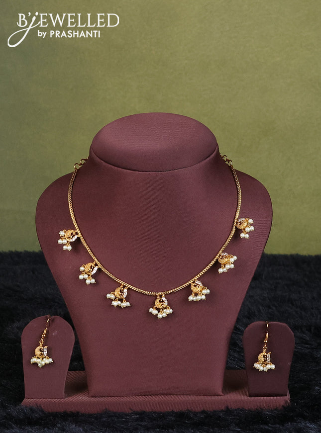 voilet semi raw silk with matching neck piece