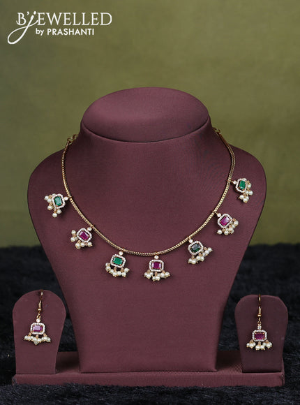 light green semi raw silk with matching neck piece