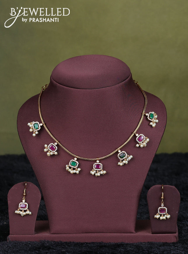 light green semi raw silk with matching neck piece