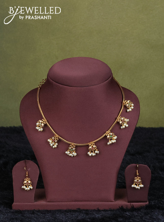 wine semi raw silk with matching neck piece