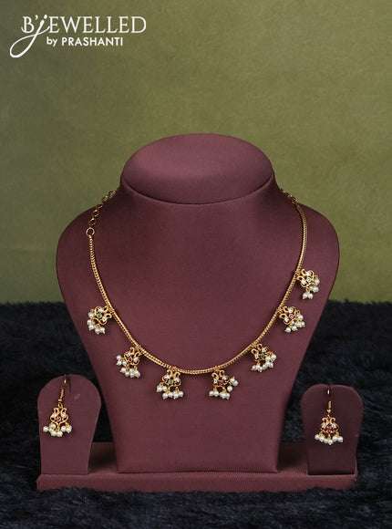 voilet semi raw silk with matching neck piece