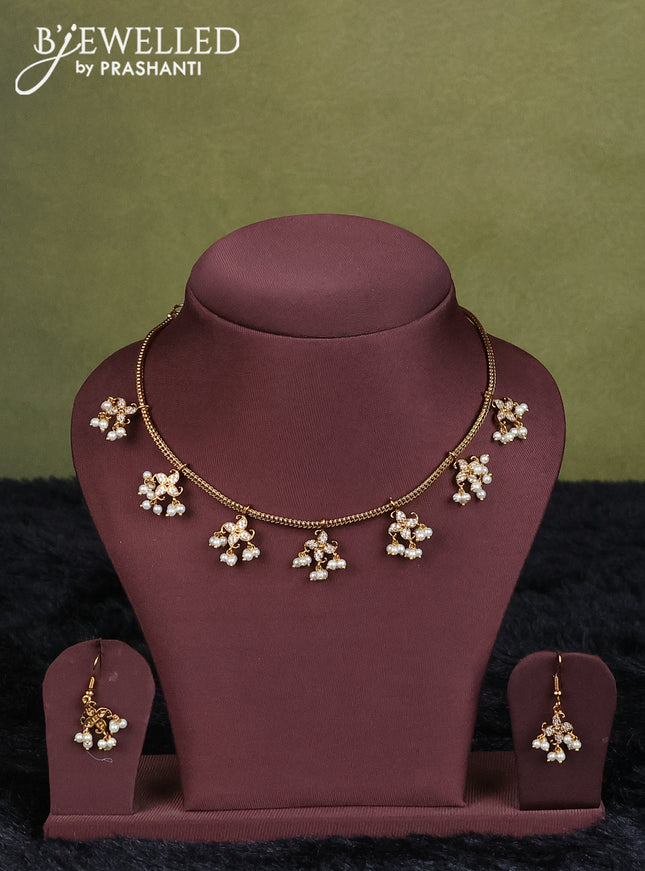maroon semi raw silk with matching neck piece