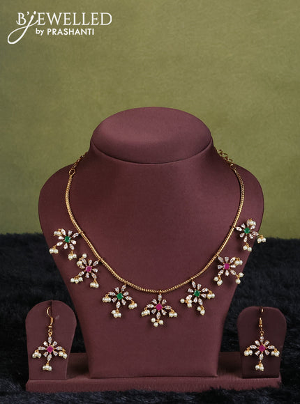sandal semi raw silk with matching neck piece