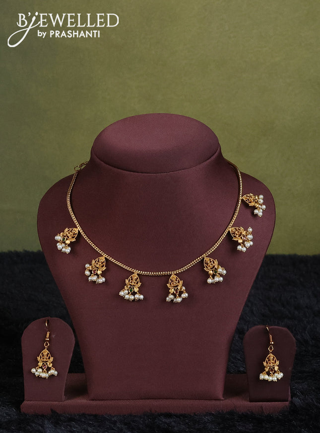 pink semi raw silk with matching neck piece