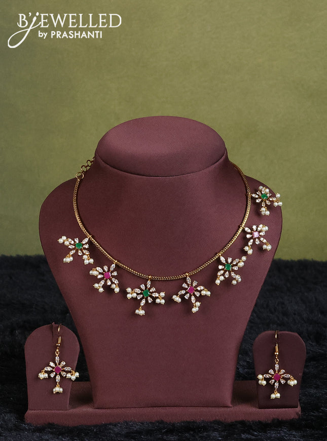 lime yellow semi raw silk with matching neck piece