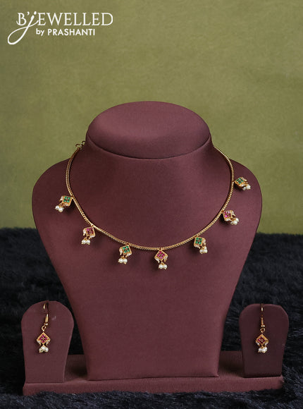 wine semi raw silk with matching neck piece