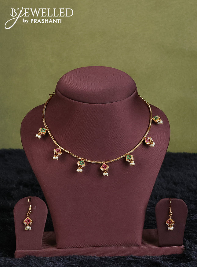 wine semi raw silk with matching neck piece