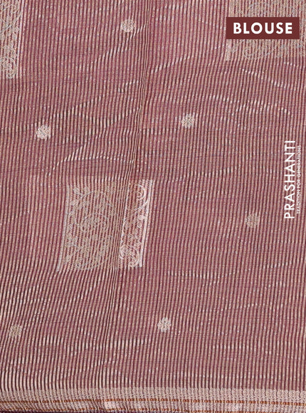 wine semi raw silk with matching neck piece