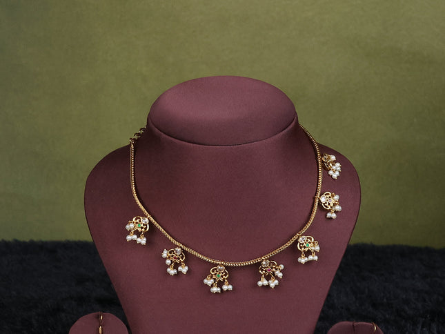 wine semi raw silk with matching neck piece