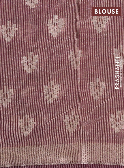 wine semi raw silk with matching neck piece