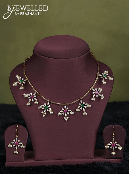 sandal semi raw silk with matching neck piece