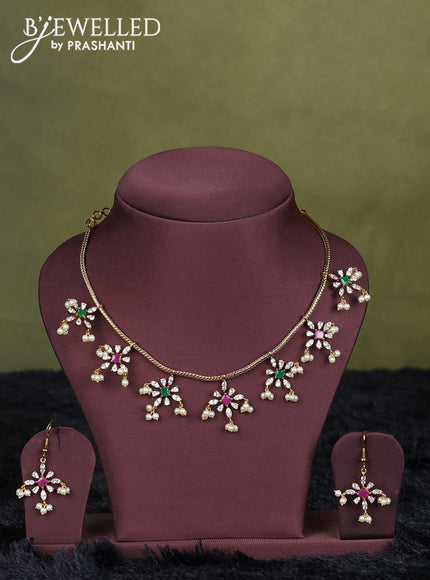 mustard yellow semi raw silk with matching neck piece