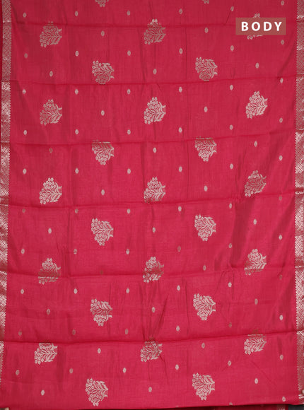 pine semi raw silk with matching neck piece