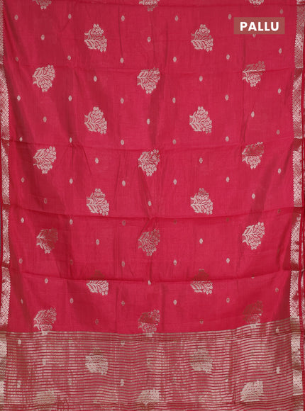 pine semi raw silk with matching neck piece