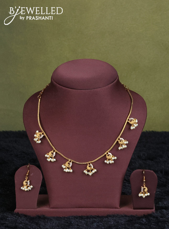 teal green semi raw silk with matching neck piece