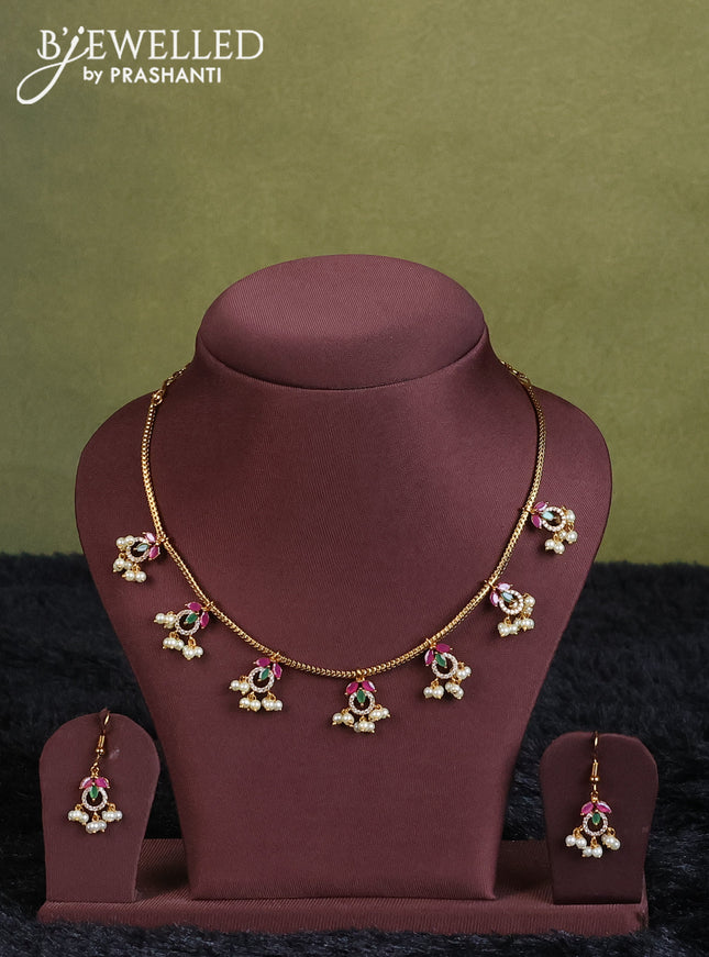 white semi raw silk with matching neck piece