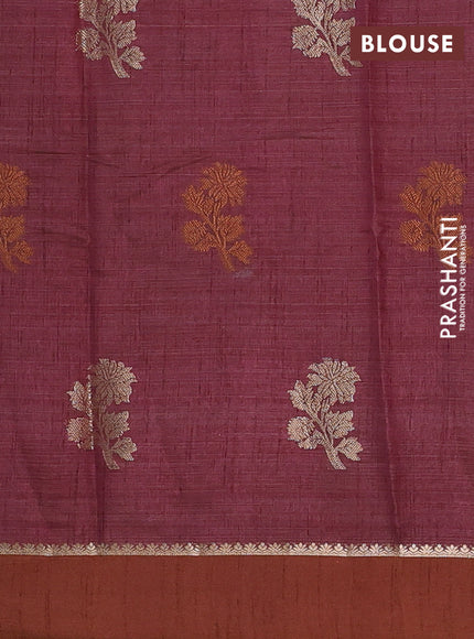 wine semi raw silk with matching neck piece