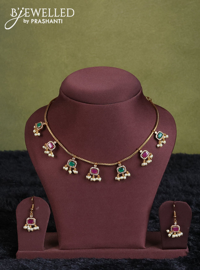 lime yellow semi raw silk with matching neck piece