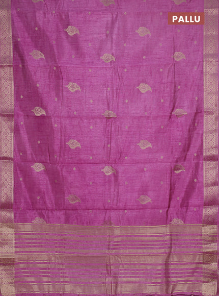 lavender semi raw silk with matching neck piece