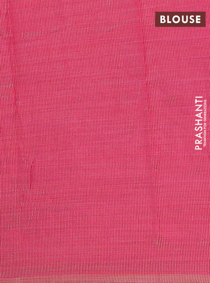 pink semi raw silk with matching neck piece