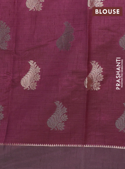wine semi raw silk with matching neck piece