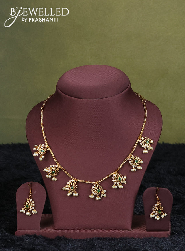 lime yellow semi raw silk with matching neck piece