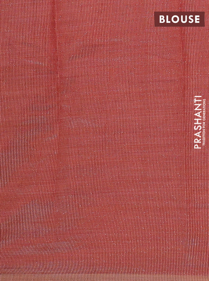 maroon semi raw silk with matching neck piece