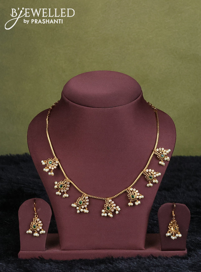pink semi raw silk with matching neck piece
