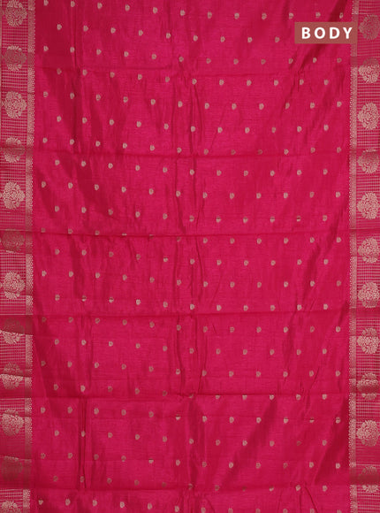 pink semi raw silk with matching neck piece