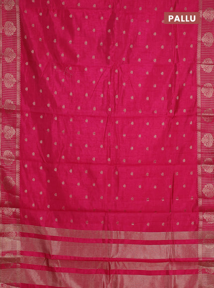 pink semi raw silk with matching neck piece