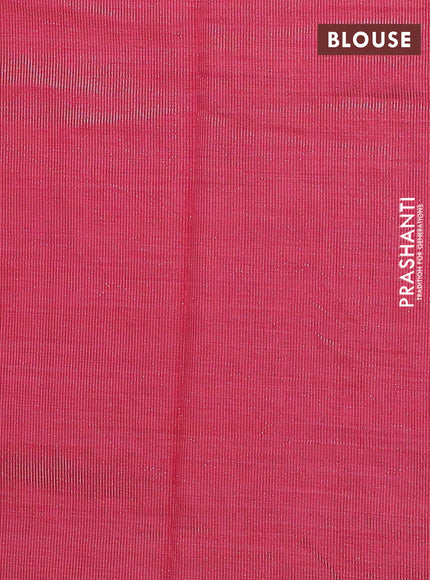 pink semi raw silk with matching neck piece