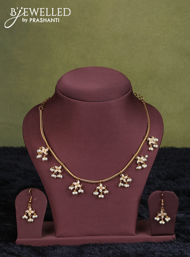 bottle green semi raw silk with matching neck piece