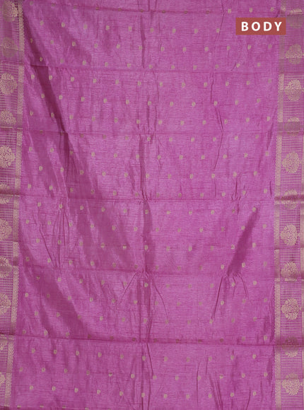 lavender semi raw silk with matching neck piece