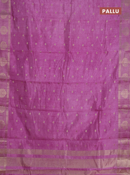 lavender semi raw silk with matching neck piece