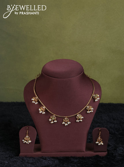 purple semi raw silk with matching neck piece