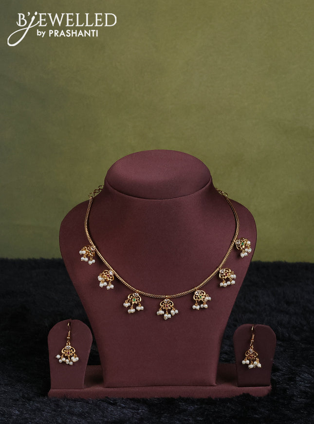 purple semi raw silk with matching neck piece