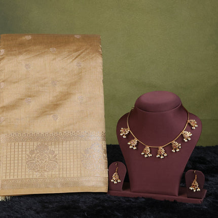 Collection image for: Saree with Jewellery Combo