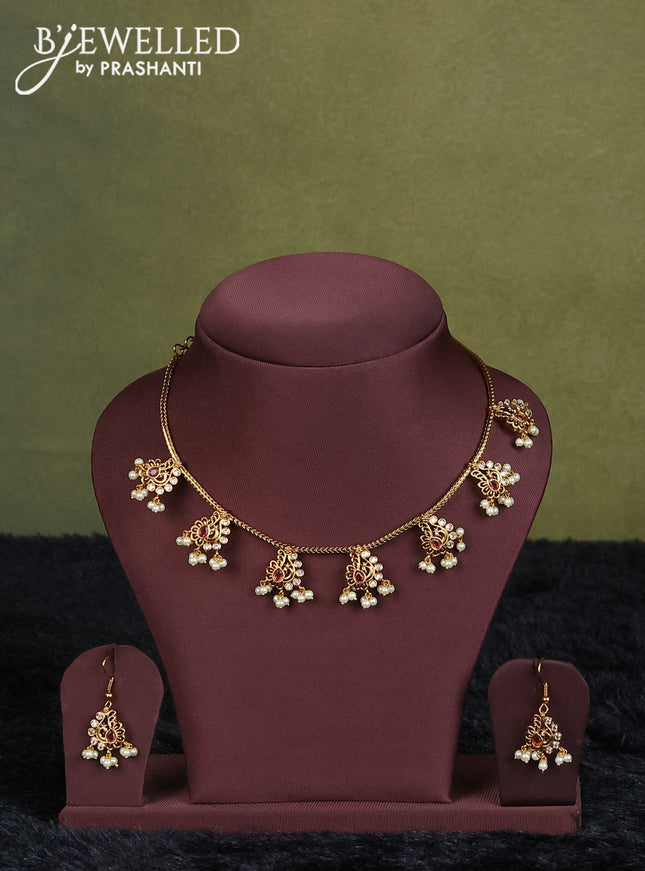 sandal semi raw silk with matching neck piece